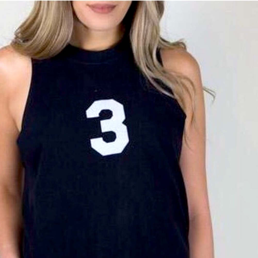 Tank top style baseball mom #3 size S